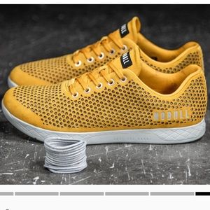 Vintage yellow suede nobull sneakers